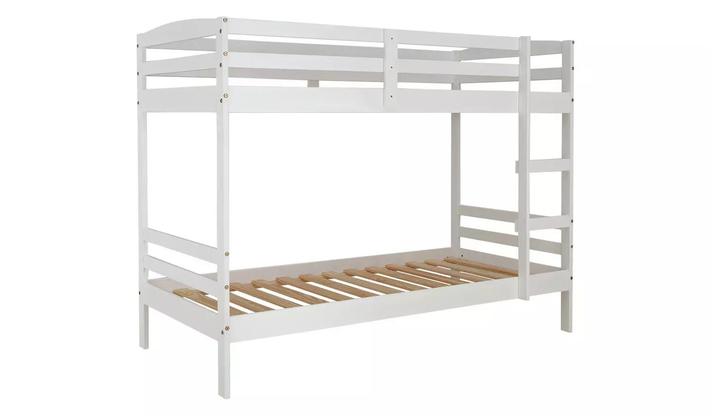 Josie Shorty White Bunk Bed - WITH MATTRESS